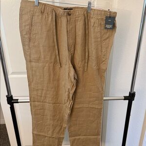 Club Room Men's Khaki Luxury Linen Pants